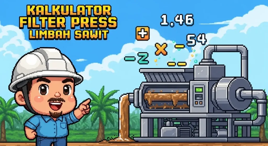 Kalkulator Untuk menghitung Lumpur dari Limbah Sawit