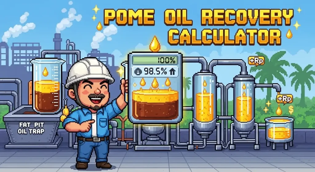 Cara Menghitung Pome Oil Recovery di Pabrik Sawit